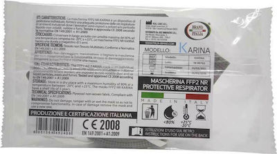 Brand Italia Karina L4 4ply NR Μάσκα Προστασίας FFP2 σε Γκρι χρώμα 1τμχ