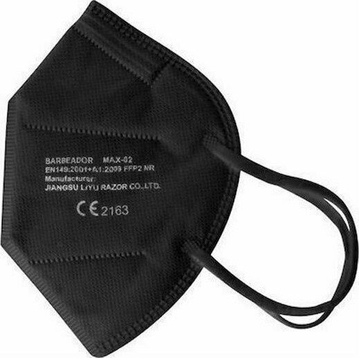 Max Barbeador Max-02 Filtering Half mask FFP2 Μαύρο 20τμχ