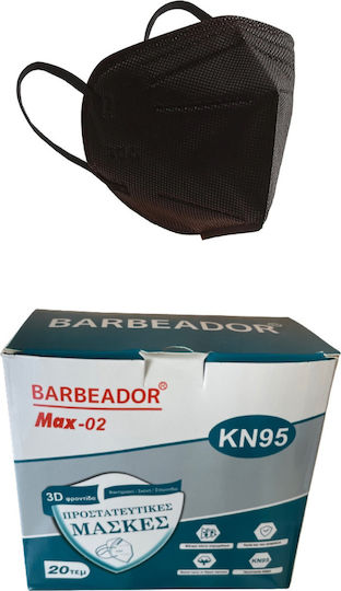 Max Barbeador Max-02 Filtering Half mask FFP2 Маска за защита FFP2 Черен 20бр