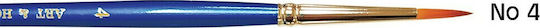 Art & Hobby Malpinsel Rund No4 1Stück 27000004