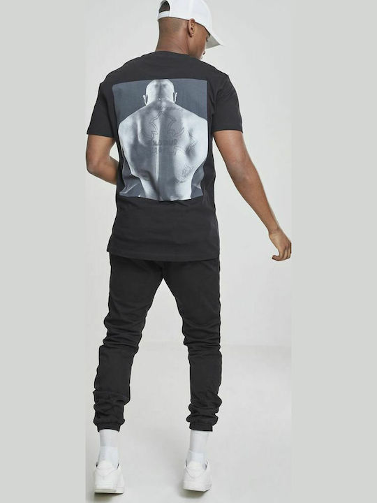Mister Tee Back Blouse Black Cotton