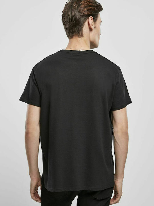 Merchcode Distressed Logo T-shirt Black Cotton
