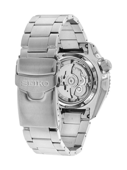 Seiko 5 Sports Ανδρικό Ρολόι 42.5mm Αυτόματο με Ασημί Μεταλλικό Μπρασελέ