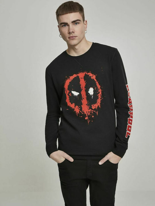 Merchcode Deadpool Splatter Sweatshirt Schwarz