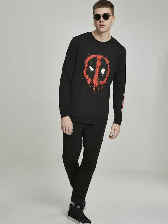 Merchcode Deadpool Splatter Sweatshirt Schwarz