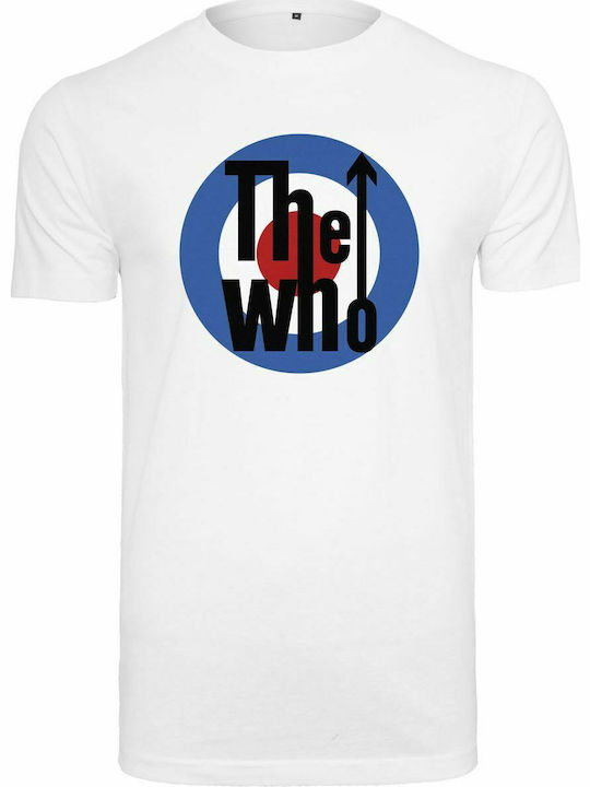 Merchcode MC135 The Who Classic Target T-shirt Λευκό Βαμβακερό