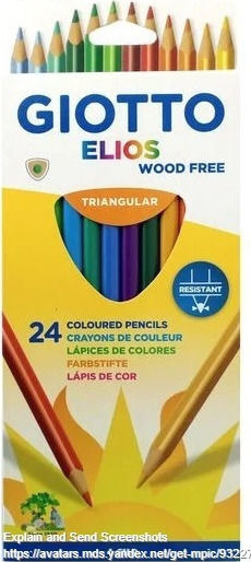 Giotto Elios Triangular Colored Pencil Set Package of 1 packages