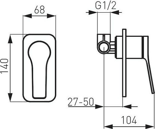 Ferro Stratos für Dusche 1 Ausfahrt