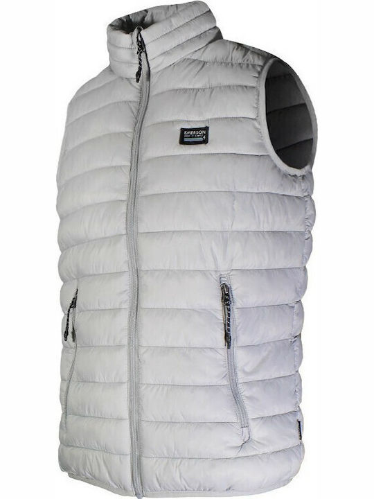 Sleeveless Jacket Puffer Silver Ice