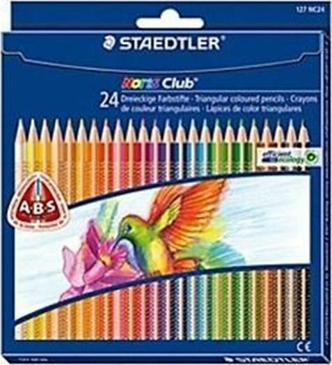 Staedtler Noris Club 144 NC24 Creioane Colorate Set 24 Culori