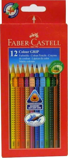 Faber-Castell Grip Ξυλομπογιές Σετ 12 χρώματα