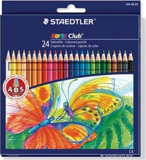 Staedtler Noris Club 144 NC24 Creioane Colorate Set 24 Culori
