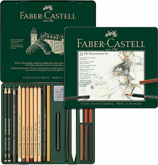 Faber-Castell Pitt Monochrome Set Colored Pencil Set Package of 1 packages