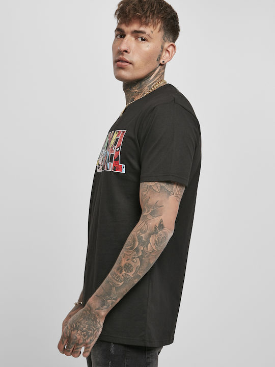 Merchcode Marvel Logo Character Tee Black