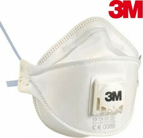 3M Aura 9322+ Protective Mask FFP2 with Valve White 1pcs