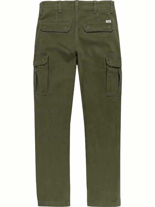 Casey Hose Cargo Elastisch in Normaler Passform Militare Green