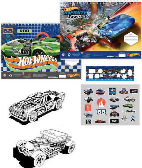 Diakakis Drawing Pad Hot Wheels 1pcs