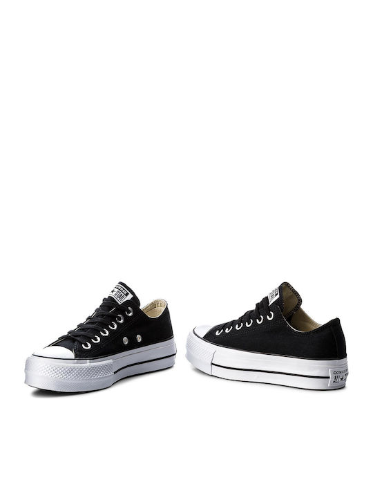 Chuck Taylor All Star Lift Clean Flatforms Sneakers Black / White