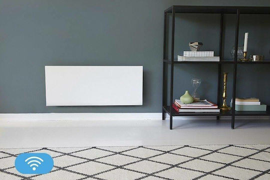 Adax Neo H 08 KWT Konvektorheizung Wand 800W mit elektronischem Thermostat und WiFi 75x33cm Weiß