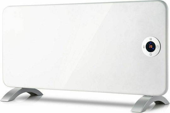 Thermoval T 19 Konvektorheizung Wand 2000W mit elektronischem Thermostat und WiFi 92x38cm Weiß