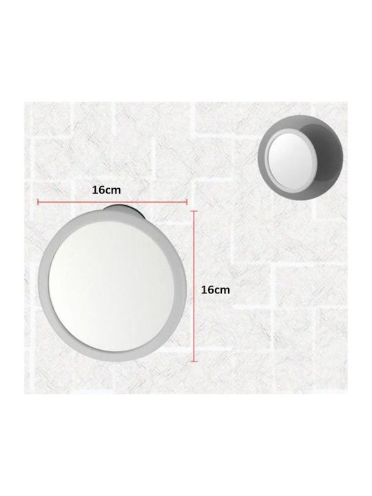 Bathlux Кръгло Банско Огледало 16x16см Бял