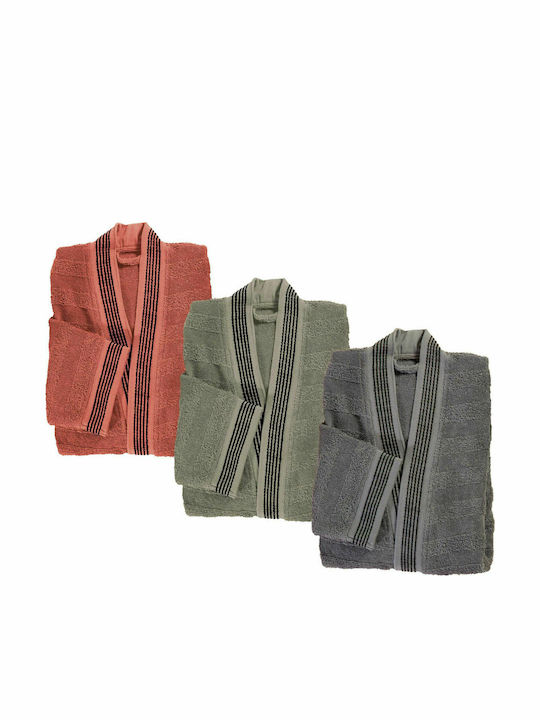 Nef-Nef Homeware Elements Corver Collar Bathrobe Anthracite 400gr/m² 029445