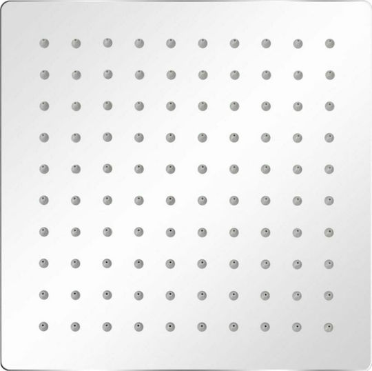 vidaXL Platz Duschkopf 20x20cm Inox