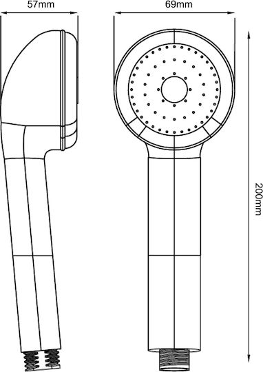 Viospiral Athina Handheld Showerhead