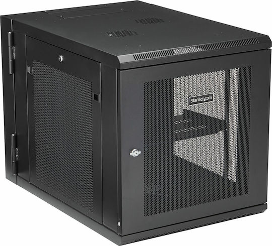 StarTech Επιτοίχια Καμπίνα Rack 12U Μαύρο RK1232WALHM