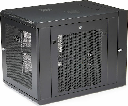 StarTech Επιτοίχια Καμπίνα Rack 12U Μαύρο RK1232WALHM