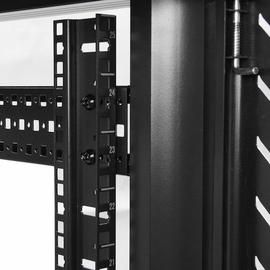 StarTech Boden Rack-Schrank 25U Schwarz RK2536BKF
