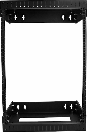 StarTech Wandmontiert Rack-Schrank 15U 51x50.4x77.3cm Schwarz RK15WALLOA