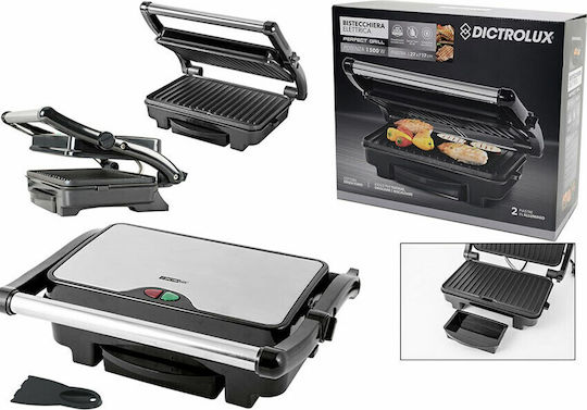DictroLux 878401 Sandwich Maker for for 2 Sandwiches Sandwiches 1500W Inox
