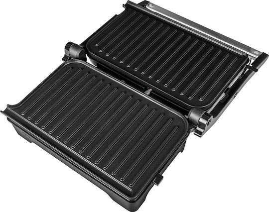 ECG Panini Sandwich Maker Grill 1200W Neagră