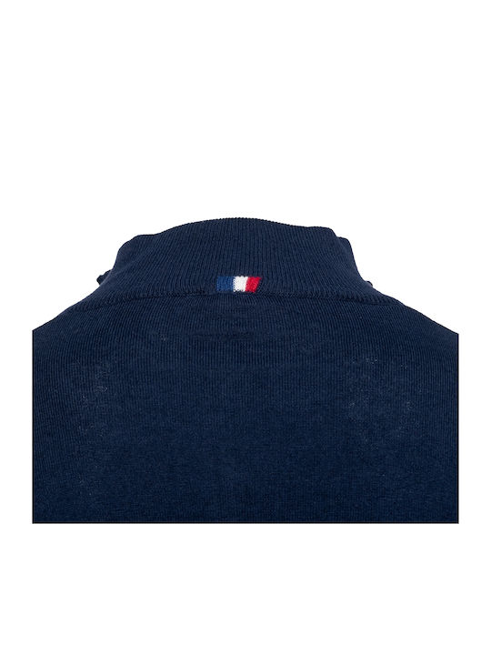 U.S. Polo Assn. Men's Knitted Cardigan with Zipper Navy Blue