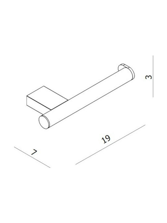Langberger Series 280 Χαρτοθήκη Επιτοίχια Inox Ασημί