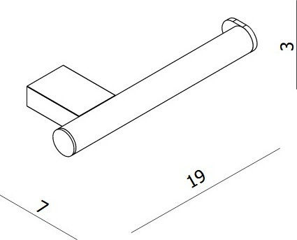 Langberger Series 280 Χαρτοθήκη Επιτοίχια Inox Ασημί