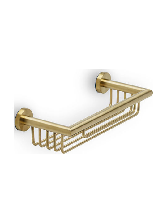 Geesa Nemox Επιτοίχια Σπογγοθήκη Inox Brushed Gold Gold Brushed