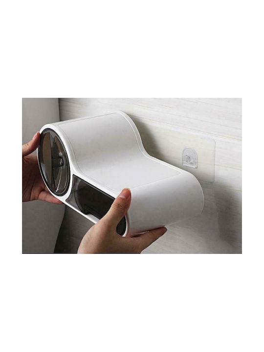 SQ-5262 Wall Mounted Plastic White Paper Holder