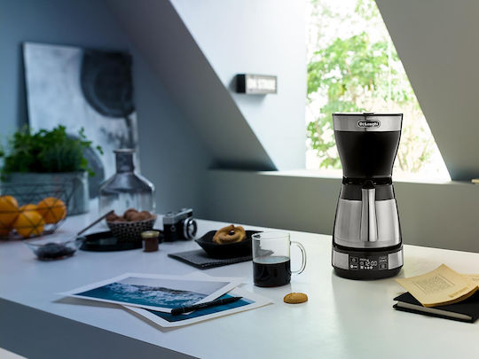 De'Longhi ICM16731 0132301134 Програмируема Филтър кафе машина 1200W Черно