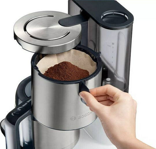 Bosch Programmable Filter Coffee Machine 1100W Inox/White