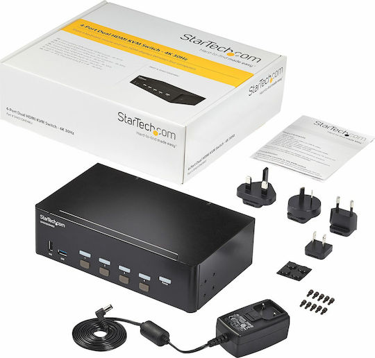 StarTech KVM & Data Switch SV431DHD4KU