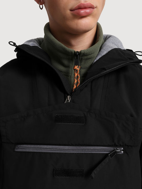 Rainforest Pocket 1 Herren Winter Jacke Wasserdicht und winddicht Schwarz