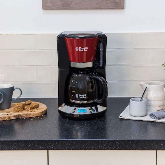 Russell Hobbs Програмируема Филтър кафе машина 1100W Червено