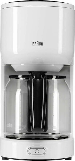 Braun PurEase KF 3120 Filter Coffee Machine 1000W White