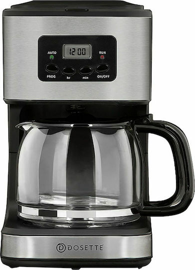 Dosette D2201 Programabilă Mașină de cafea cu filtru 900W Argint
