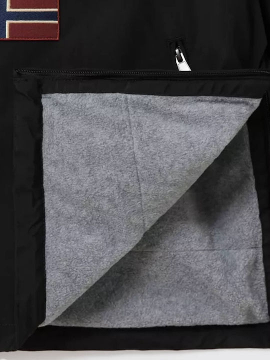 Rainforest Pocket 1 Herren Winter Jacke Wasserdicht und winddicht Schwarz