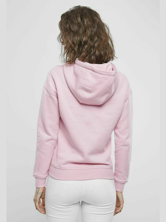 Urban Classics TB1524 Women's Hooded Sweatshirt Pink