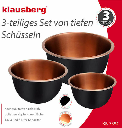 Lausberg Stainless Mixing Bowls 3 Pieces