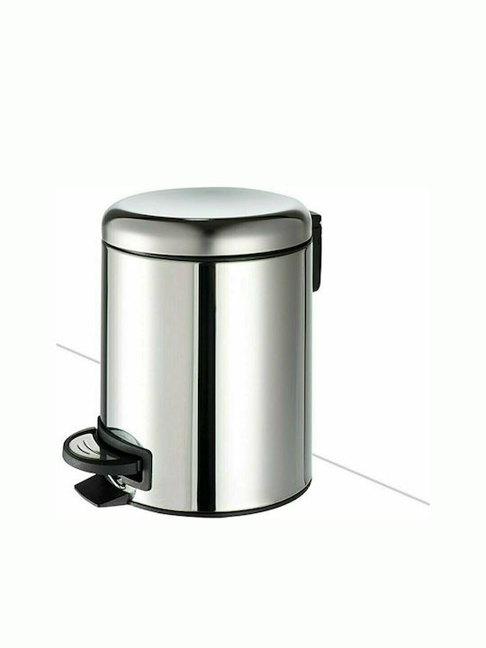 Geesa Standard 645 Soft Close Inox Καλαθάκι Μπάνιου 5lt Ασημί